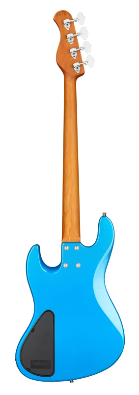 Sadowsky MetroExpress 21-Fret Hybrid P/J Bass, Roasted Maple Fingerboard, 4-String - Solid Ocean Blue Metallic High Polish